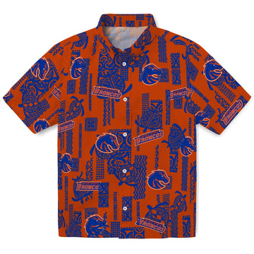 Boise State Broncos Hawaiian Shirt - Turtle Lines | Moonbestprint