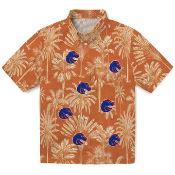 Boise State Broncos Hawaiian Shirt - Vintage Palm Tree | Moonbestprint
