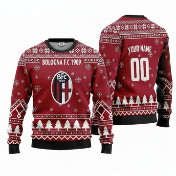 Bologna F.C 1909 Personalized Ugly Christmas Sweater Red Version ? Usalast
