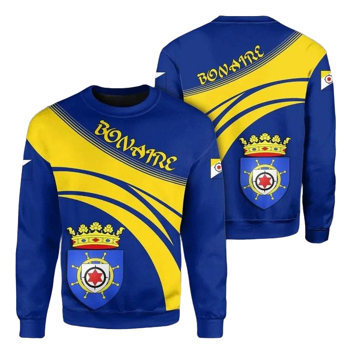 Bonaire Coat Of Arms Sweater Cricket Style J5W ? Usalast