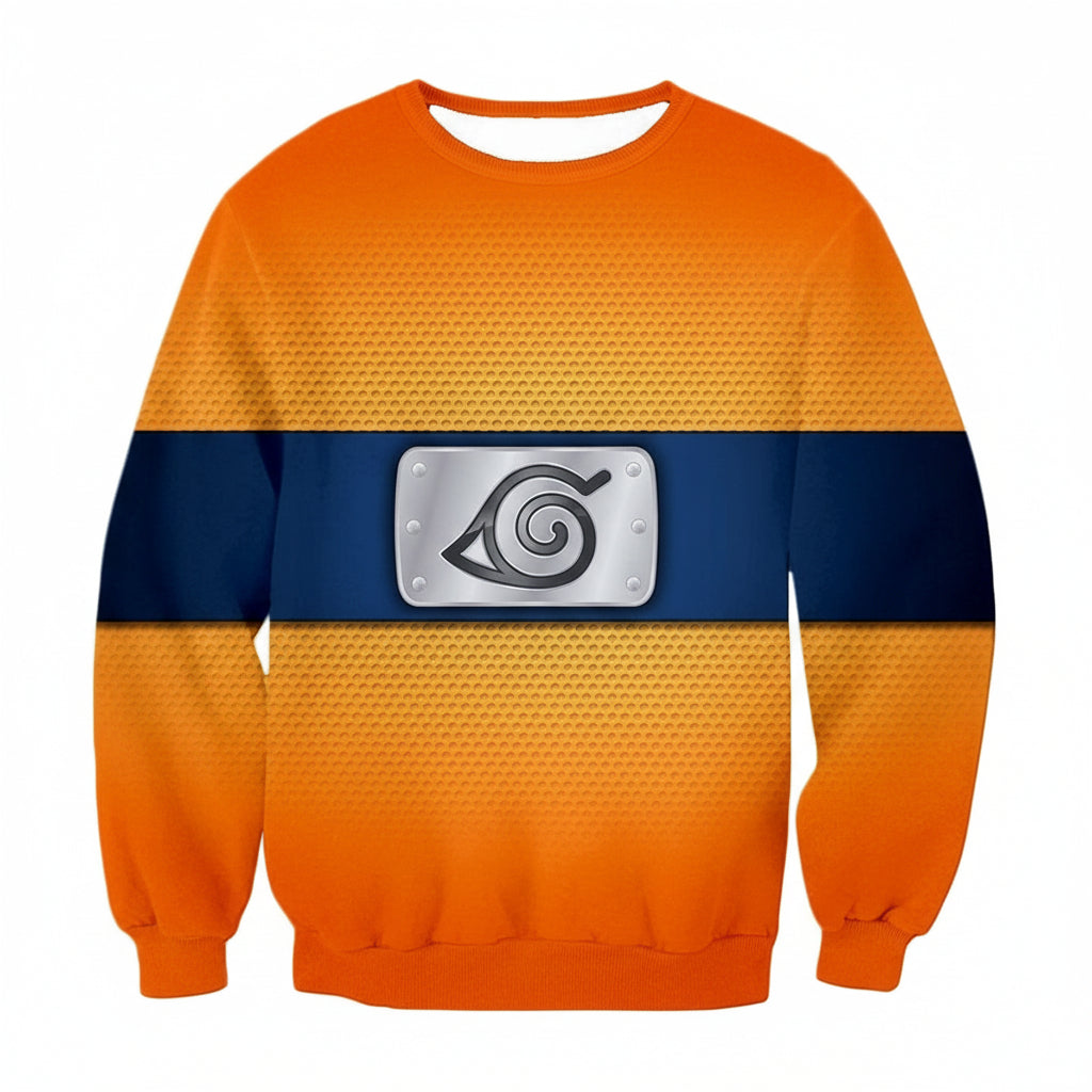 Boruto Super Awesome Leaf Village Ninja Headband Orange Sweater Sh9933 ? Usalast