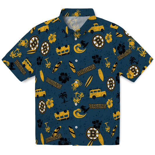 Boston Bruins Hawaiian Shirt - Beach Vibe - Moonbestprint