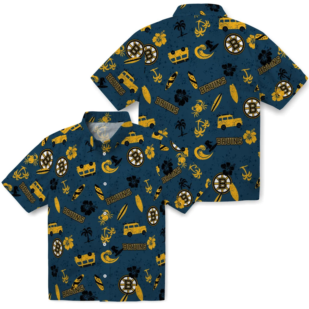 Boston Bruins Hawaiian Shirt - Beach Vibe – Moonbestprint