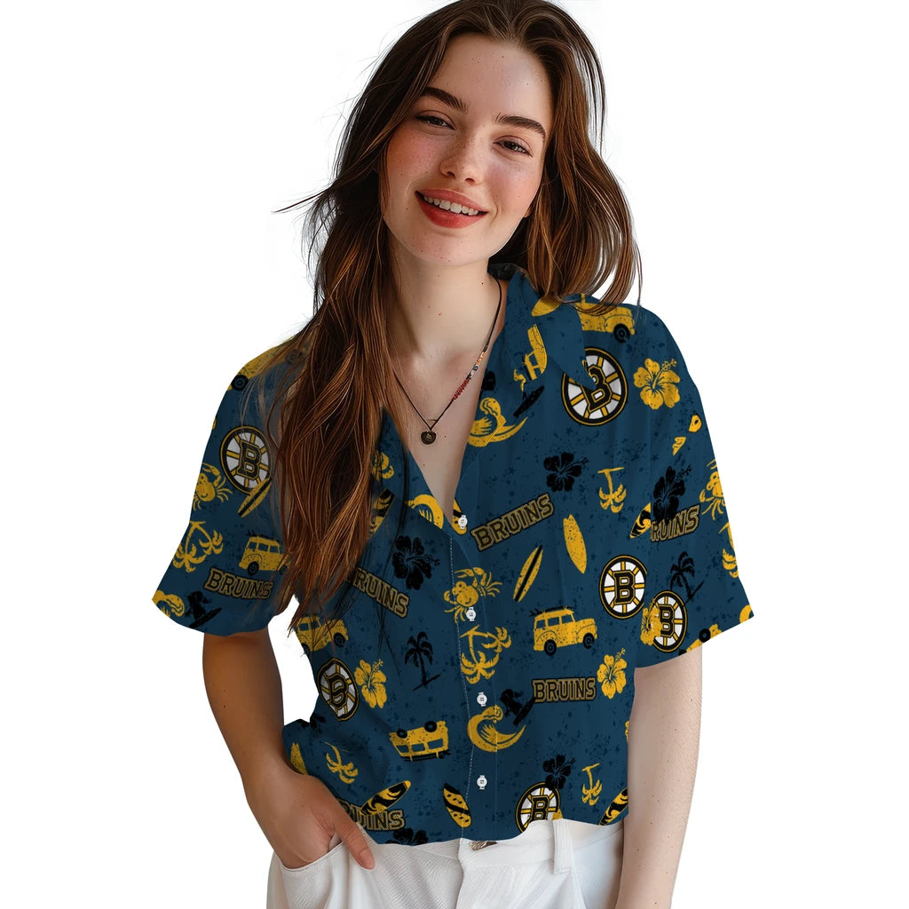 Boston Bruins Hawaiian Shirt - Beach Vibe – Moonbestprint