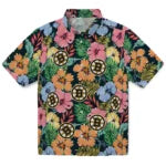 Boston Bruins Hawaiian Shirt - Brilliant Hibiscus Garden – Moonbestprint