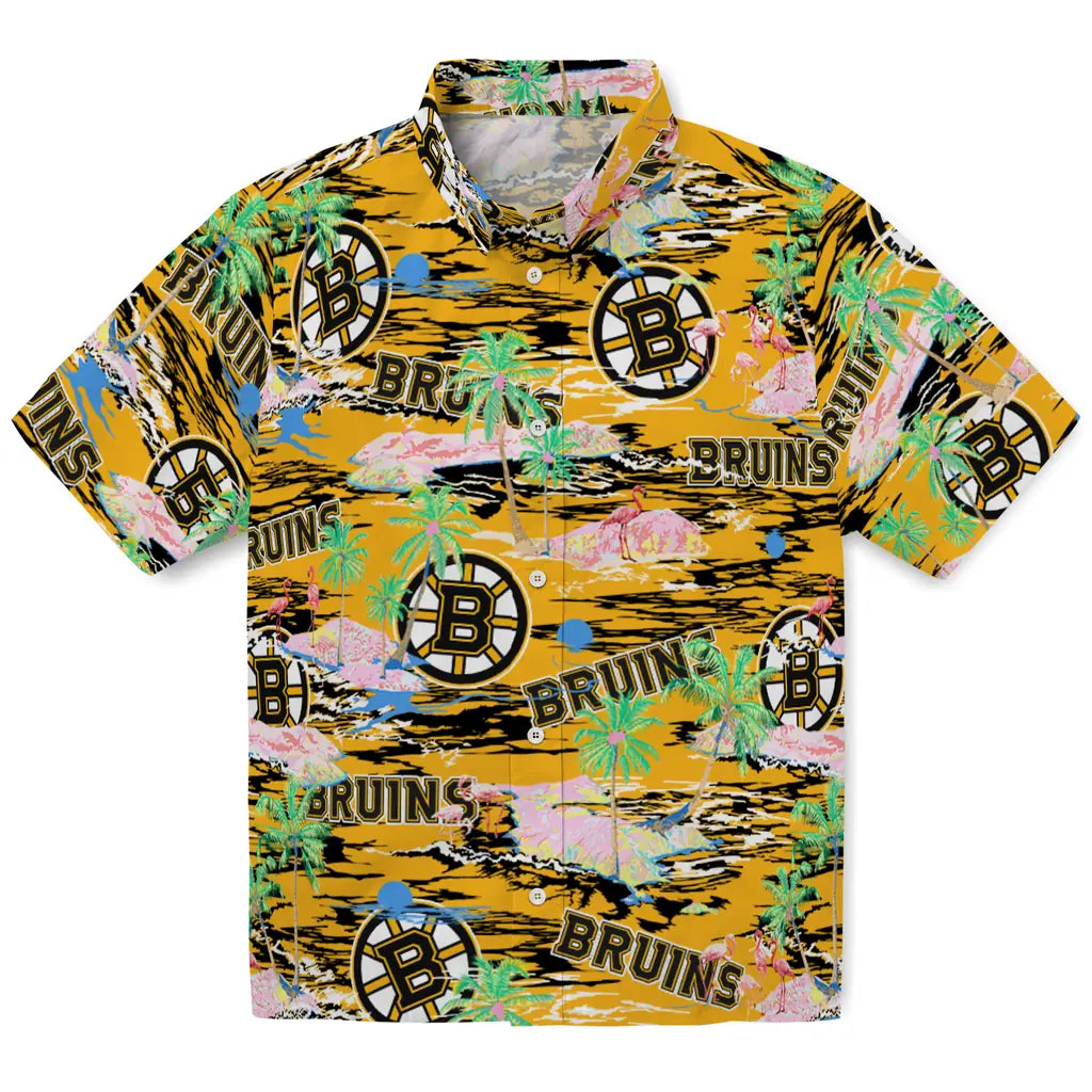 Boston Bruins Flamingo Retreat 2026 Hawaiian Shirt – Moonbestprint