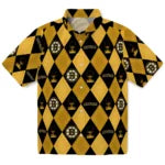 Boston Bruins Hawaiian Shirt - Golfing Plaid – Moonbestprint
