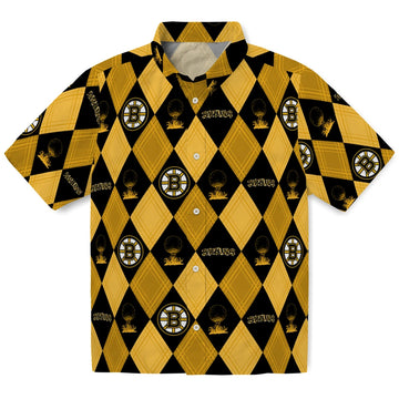 Boston Bruins Hawaiian Shirt - Golfing Plaid – Moonbestprint