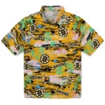 Boston Bruins Hawaiian Shirt - Hawaii Island – Moonbestprint
