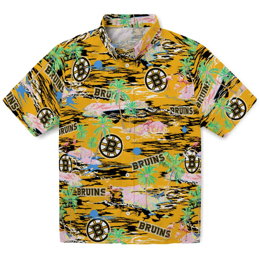 Boston Bruins Hawaiian Shirt - Hawaii Island | Moonbestprint