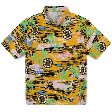 Boston Bruins Hawaiian Shirt - Hawaii Island – Moonbestprint