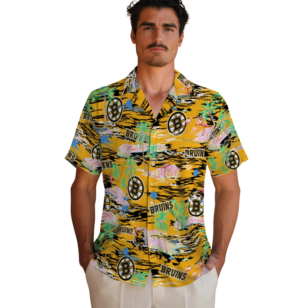 Boston Bruins Hawaiian Shirt - Hawaii Island – Moonbestprint