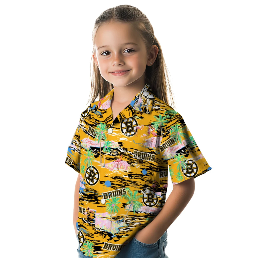 Boston Bruins Hawaiian Shirt - Hawaii Island – Moonbestprint