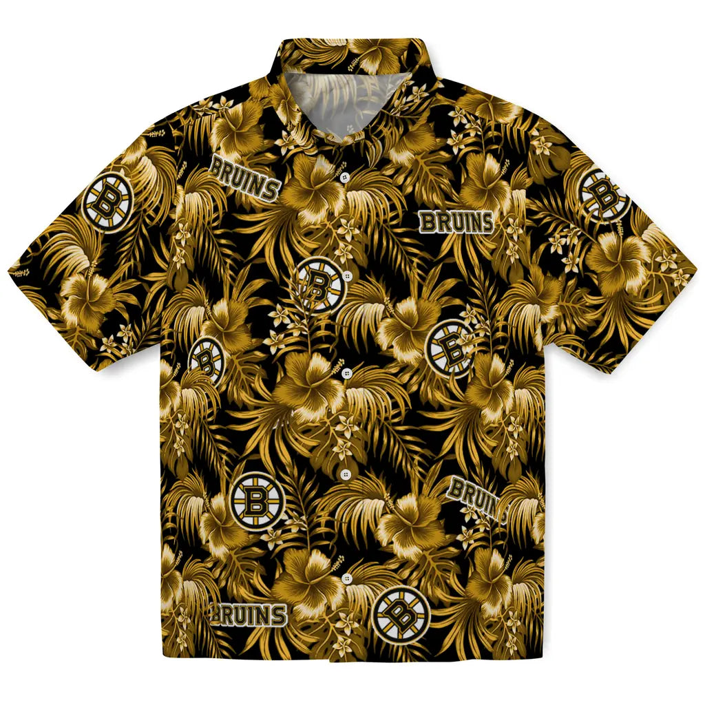 Boston Bruins Hawaiian Shirt - Hibiscus Exotic – Moonbestprint