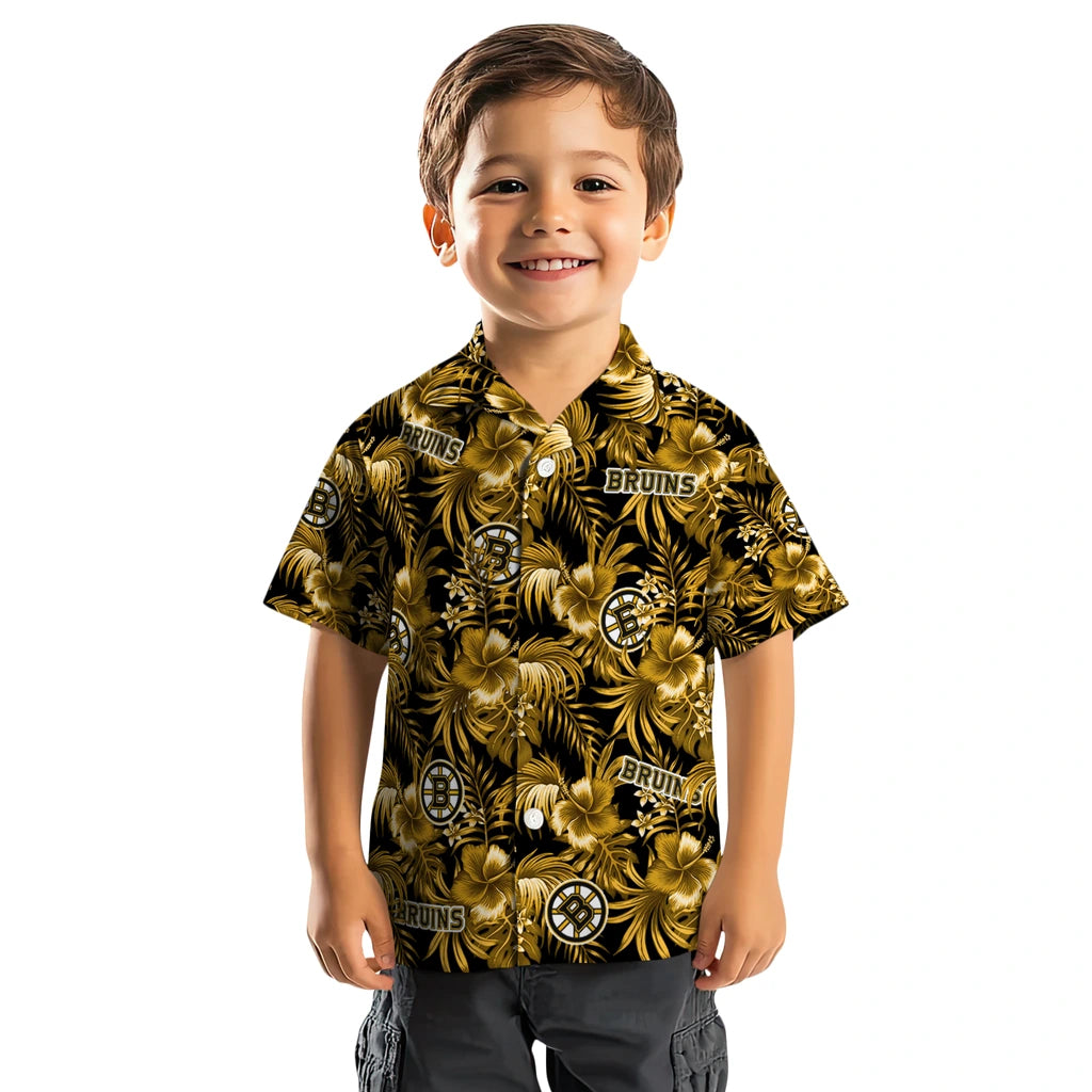 Boston Bruins Hawaiian Shirt - Hibiscus Exotic – Moonbestprint