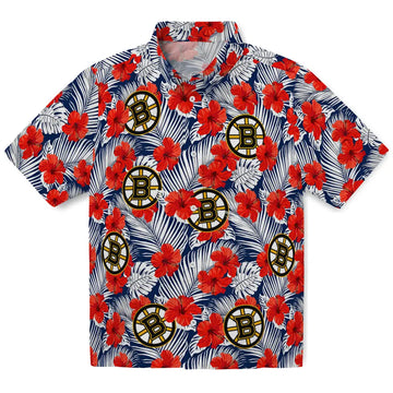 Boston Bruins Hawaiian Shirt - Hibiscus Fiesta – Moonbestprint