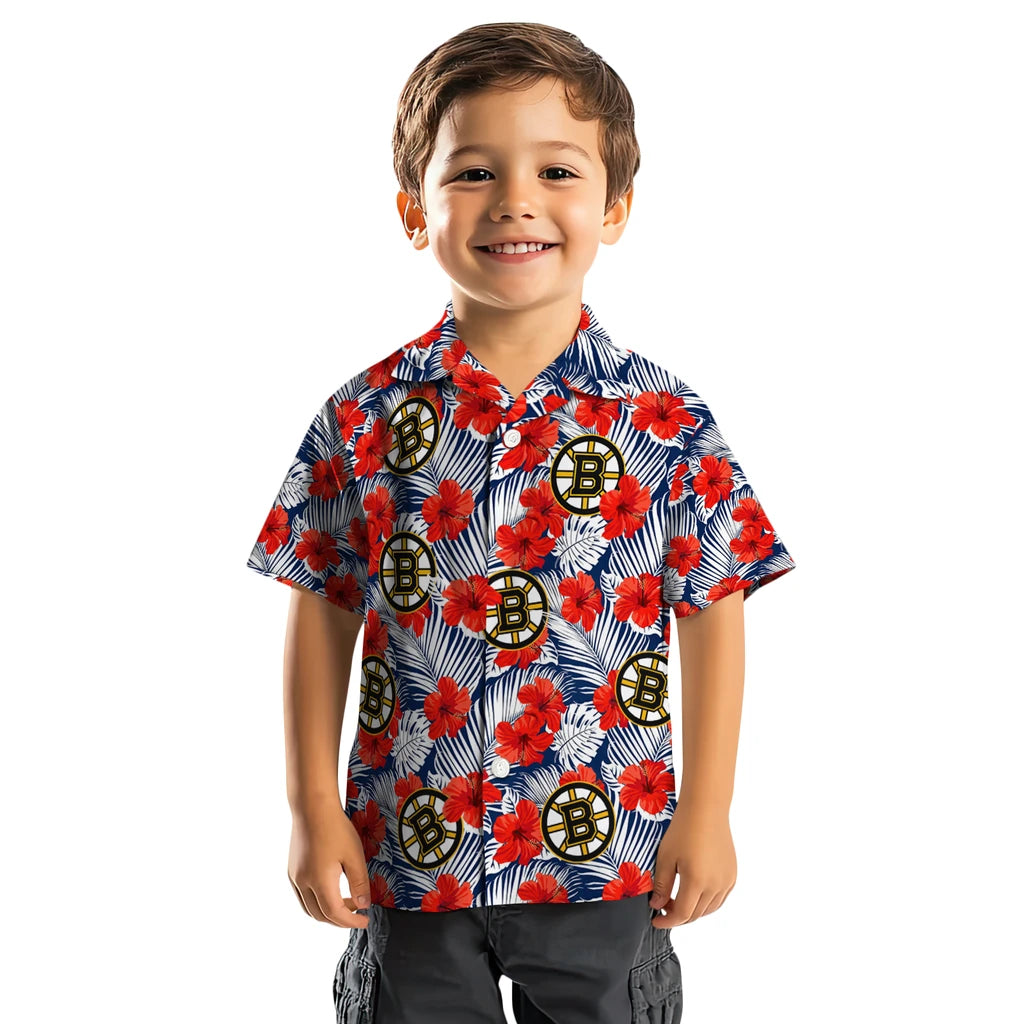 Boston Bruins Hawaiian Shirt - Hibiscus Fiesta – Moonbestprint