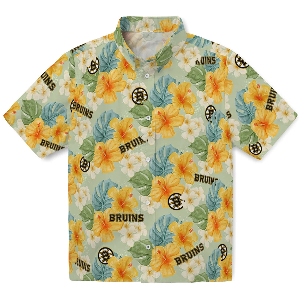 Boston Bruins Hawaiian Shirt - Hibiscus Mood – Moonbestprint