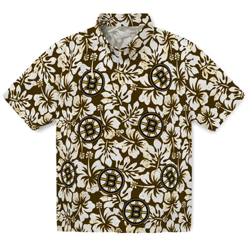 Boston Bruins Hawaiian Shirt - Hibiscus Motif – Moonbestprint