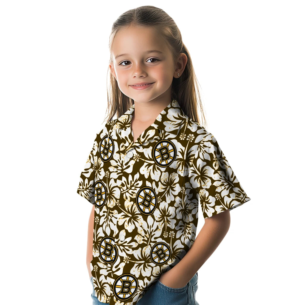 Boston Bruins Hawaiian Shirt - Hibiscus Motif – Moonbestprint