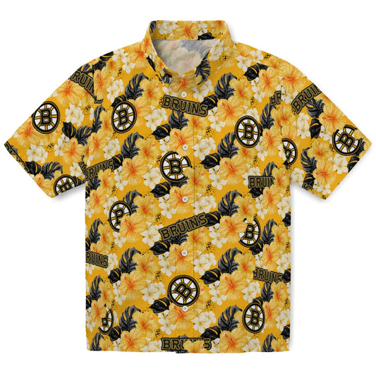 Boston Bruins Hawaiian Shirt - Hibiscus Tropics – Moonbestprint