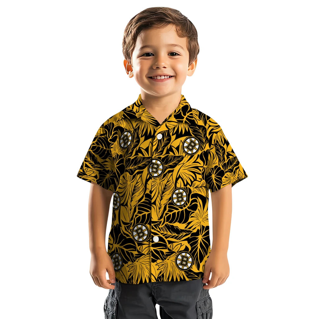 Boston Bruins Hawaiian Shirt - Monstera Layer – Moonbestprint