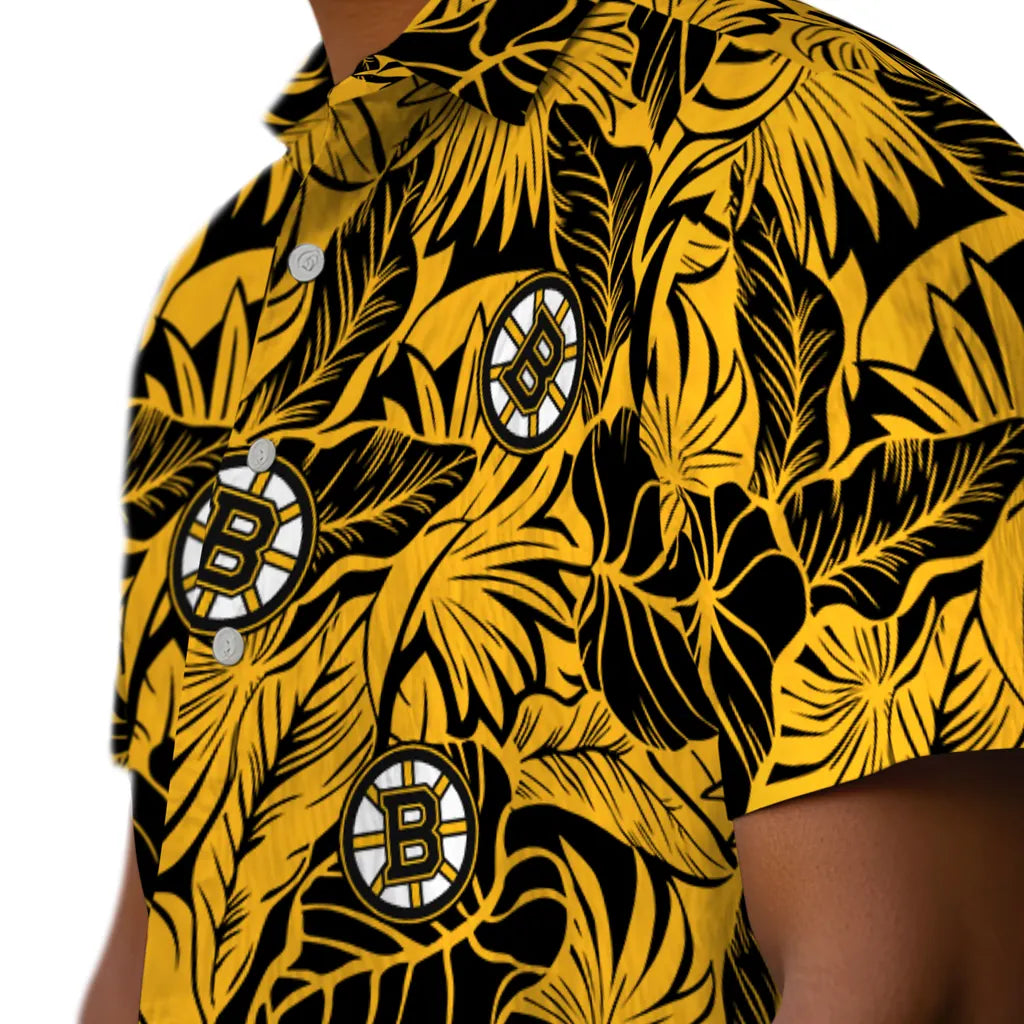Boston Bruins Hawaiian Shirt - Monstera Layer – Moonbestprint