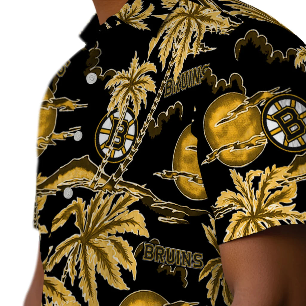 Boston Bruins Hawaiian Shirt - Palm Sunset – Moonbestprint