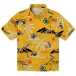 Boston Bruins Hawaiian Shirt - Palm Tree Island – Moonbestprint