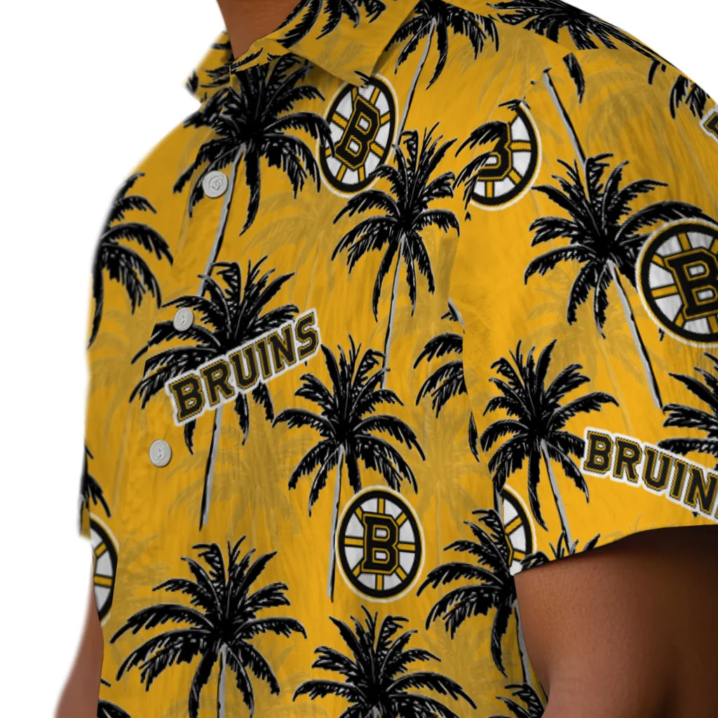 Boston Bruins Hawaiian Shirt - Palm Tree Motif – Moonbestprint