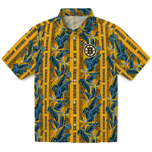 Boston Bruins Hawaiian Shirt - Paradise Vines – Moonbestprint