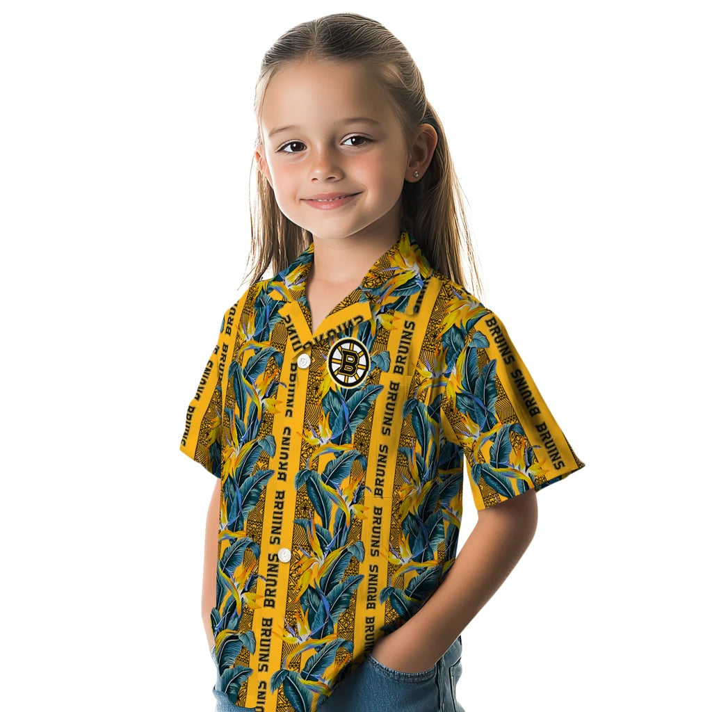 Boston Bruins Hawaiian Shirt - Paradise Vines – Moonbestprint