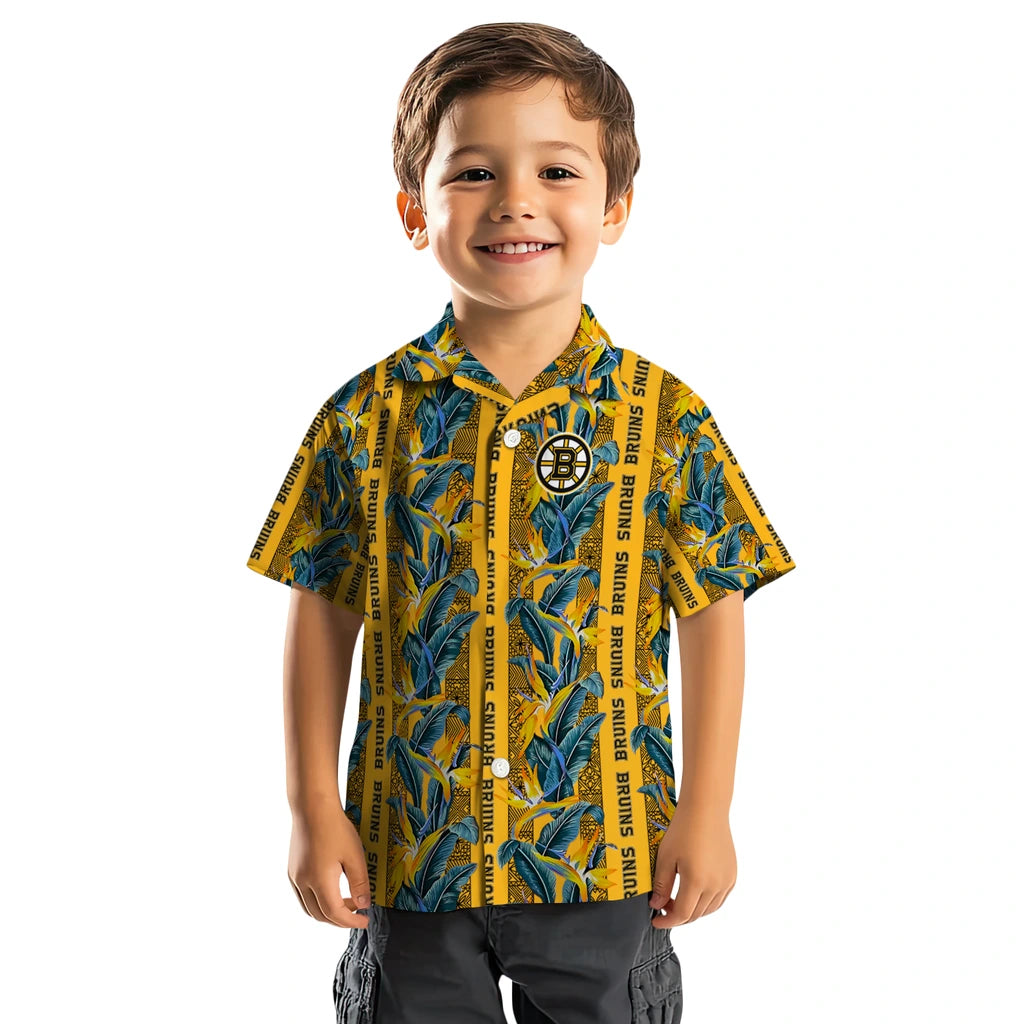 Boston Bruins Hawaiian Shirt - Paradise Vines – Moonbestprint