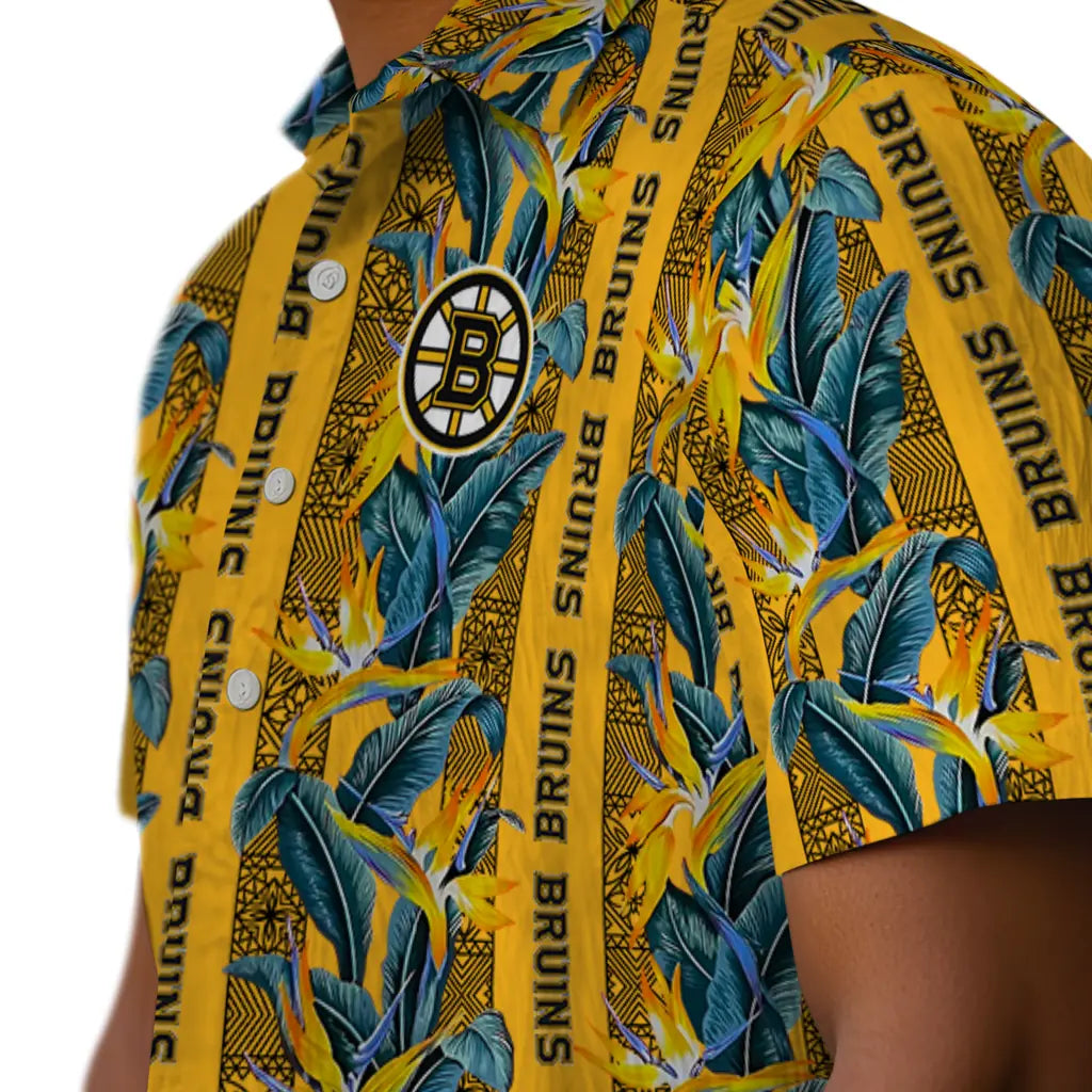 Boston Bruins Hawaiian Shirt - Paradise Vines – Moonbestprint