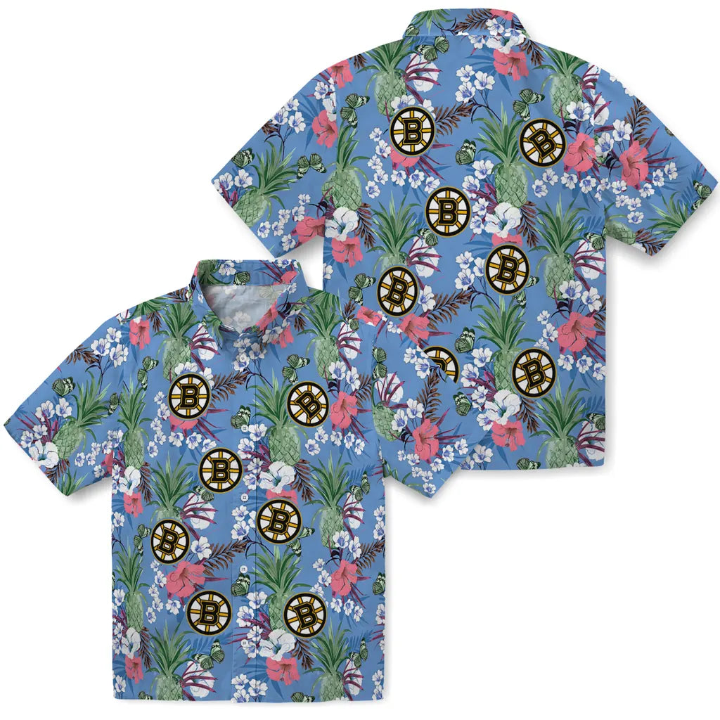 Boston Bruins Hawaiian Shirt - Pineapple Bouquet – Moonbestprint
