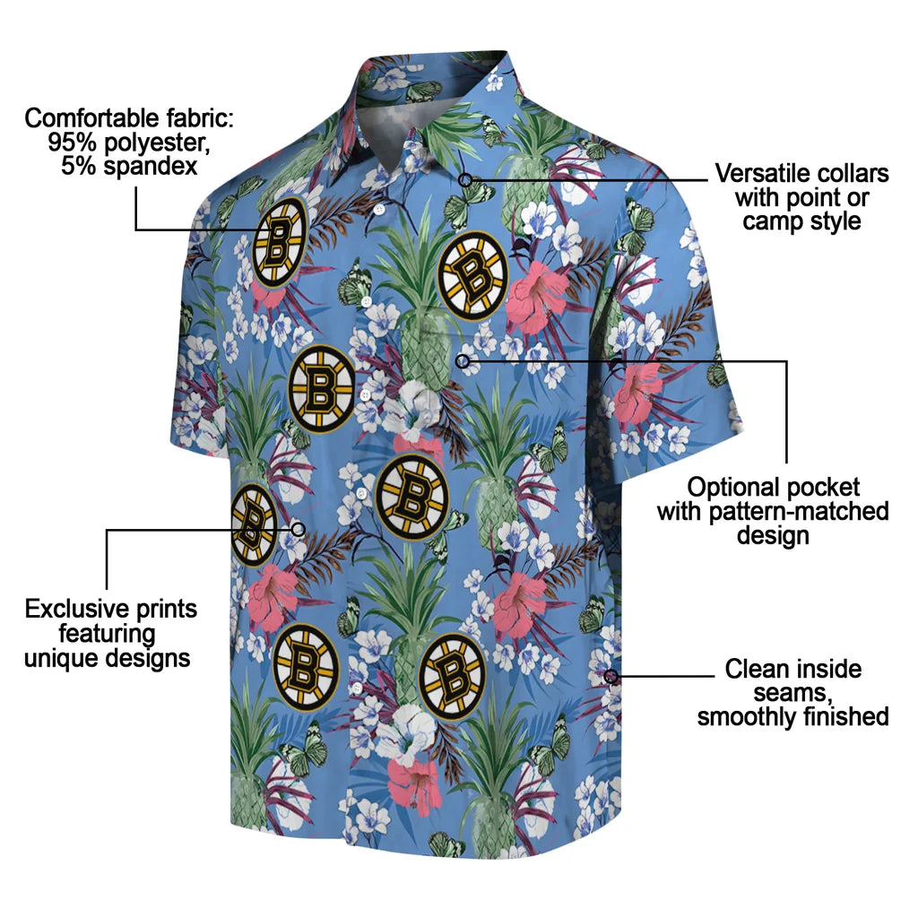 Boston Bruins Hawaiian Shirt - Pineapple Bouquet – Moonbestprint