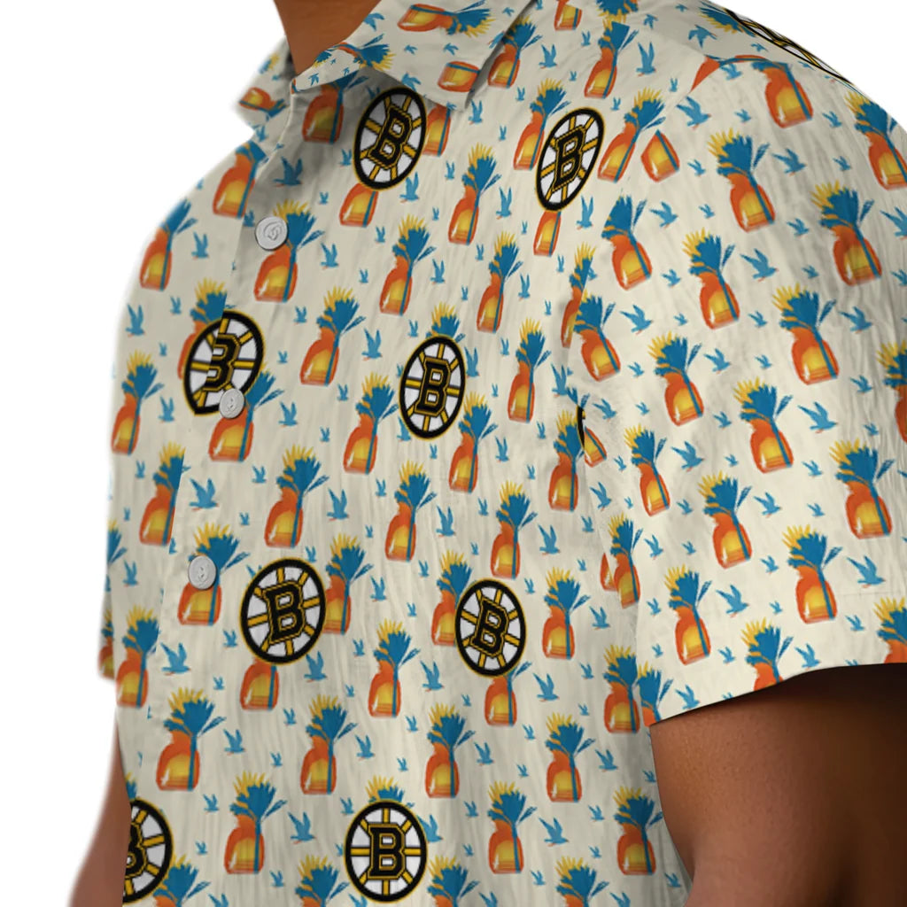 Boston Bruins Hawaiian Shirt - Pineapple Delight – Moonbestprint