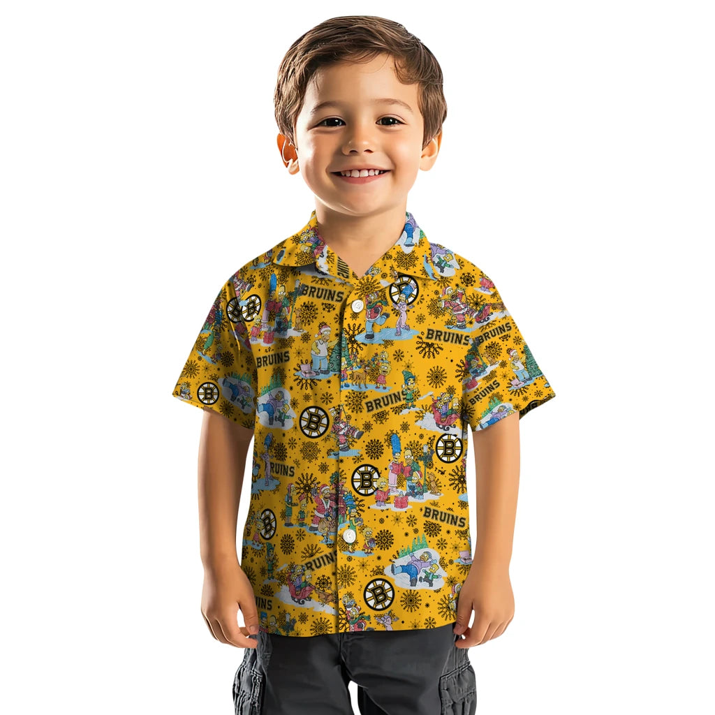Boston Bruins Hawaiian Shirt - Simpsons Christmas – Moonbestprint