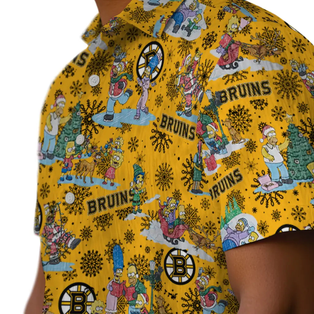 Boston Bruins Hawaiian Shirt - Simpsons Christmas – Moonbestprint