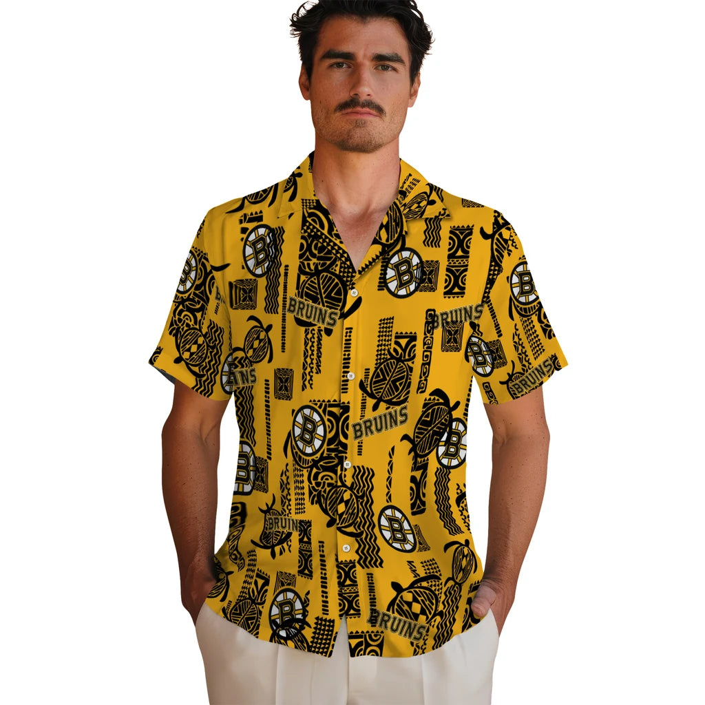 Boston Bruins Hawaiian Shirt - Turtle Lines – Moonbestprint