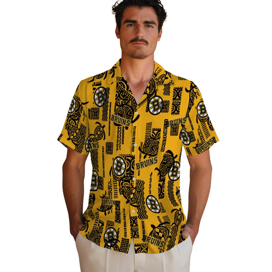 Boston Bruins Hawaiian Shirt - Turtle Lines – Moonbestprint