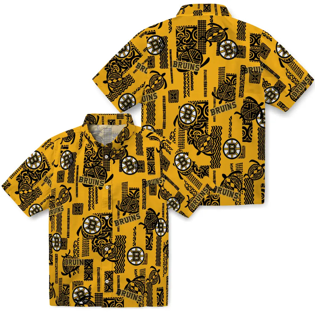Boston Bruins Hawaiian Shirt - Turtle Lines – Moonbestprint
