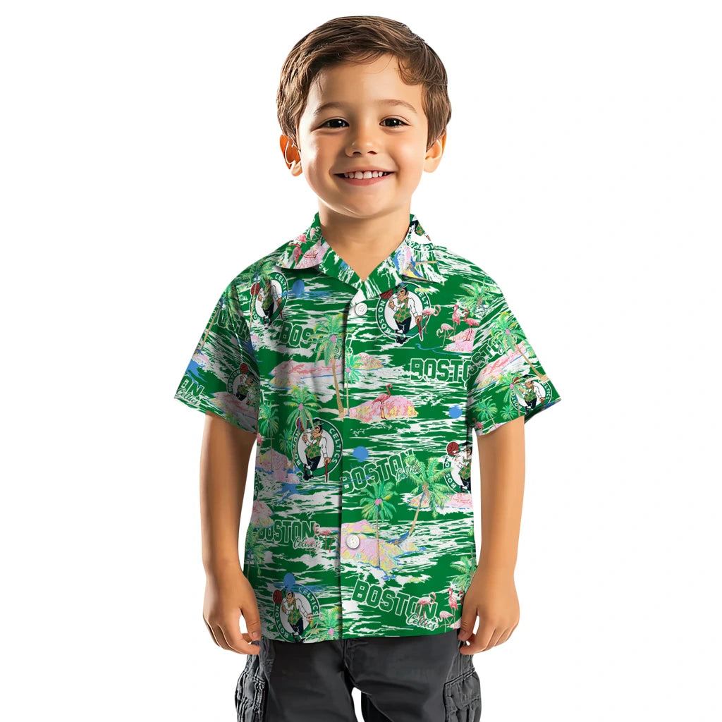 Boston Celtics Flamingo Retreat 2026 Hawaiian Shirt – Moonbestprint