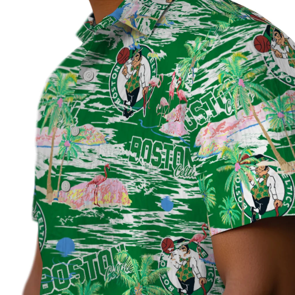 Boston Celtics Flamingo Retreat 2026 Hawaiian Shirt – Moonbestprint