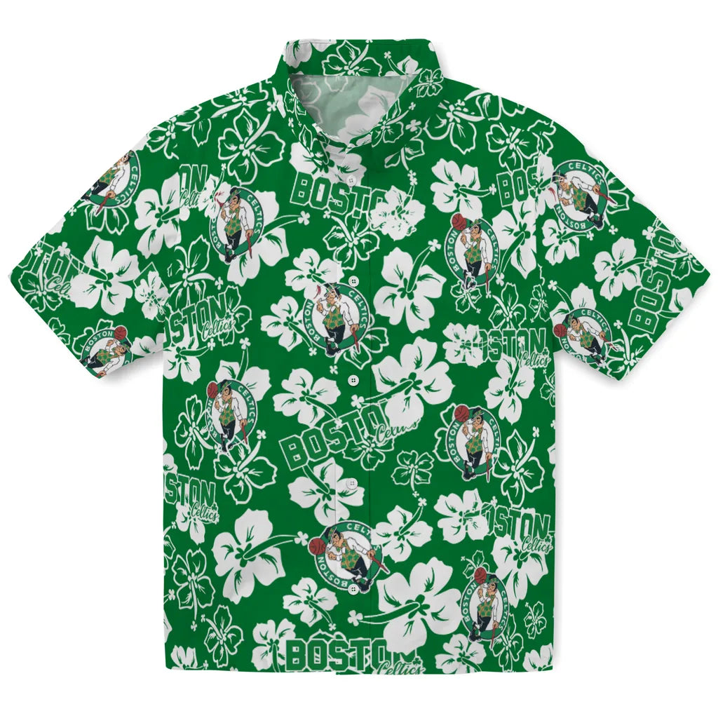 Boston Celtics Hibiscus Bloom Hawaiian Shirt – Moonbestprint