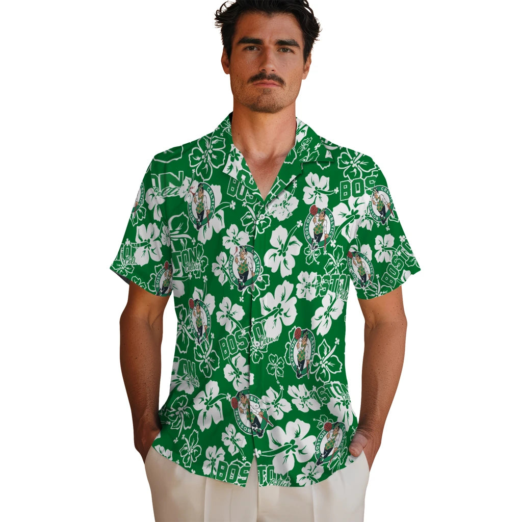 Boston Celtics Hibiscus Bloom Hawaiian Shirt – Moonbestprint