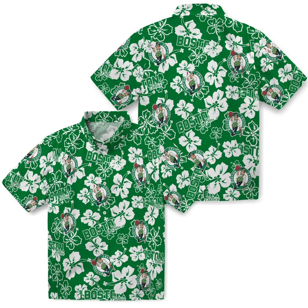 Boston Celtics Hibiscus Bloom Hawaiian Shirt – Moonbestprint