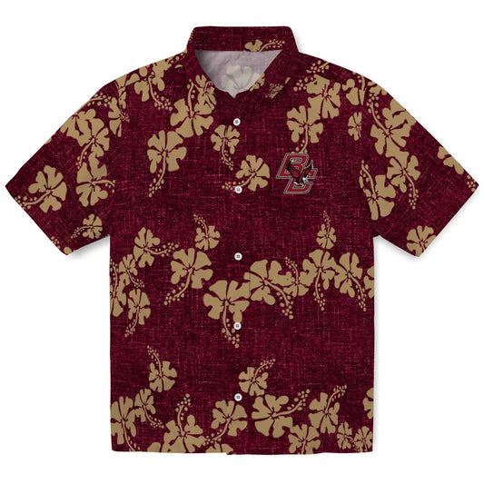 Boston College Eagles Hawaiian Shirt - 50th State Flower | Moonbestprint