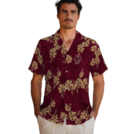 Boston College Eagles Hawaiian Shirt - 50th State Flower | Moonbestprint