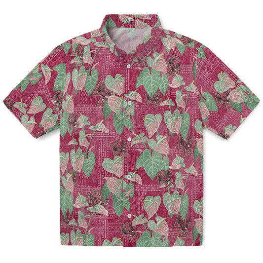 Boston College Eagles Hawaiian Shirt - Anthurium Overlay | Moonbestprint